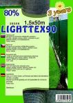 Árnyékoló háló Lighttex 1,5x50m zöld 80% 28506